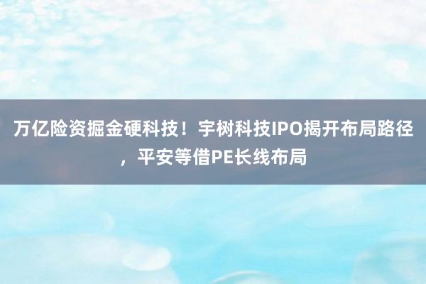 万亿险资掘金硬科技！宇树科技IPO揭开布局路径，平安等借PE长线布局