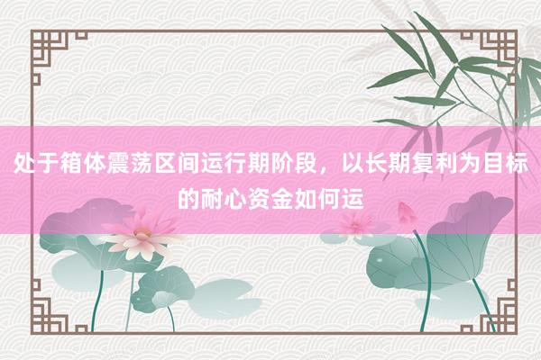处于箱体震荡区间运行期阶段，以长期复利为目标的耐心资金如何运