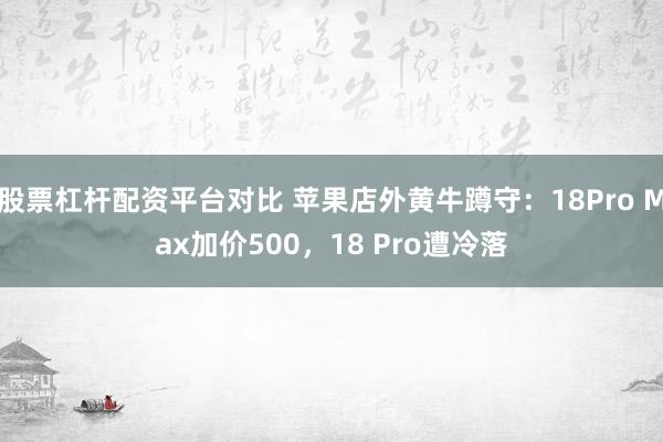 股票杠杆配资平台对比 苹果店外黄牛蹲守：18Pro Max加价500，18 Pro遭冷落