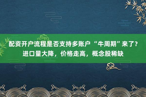 配资开户流程是否支持多账户 “牛周期”来了？进口量大降，价格走高，概念股稀缺