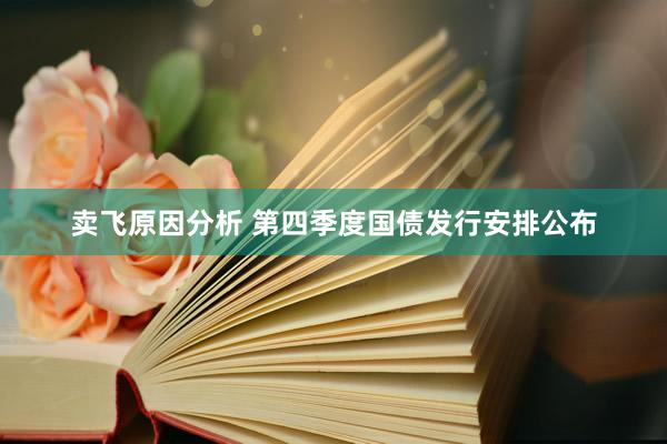 卖飞原因分析 第四季度国债发行安排公布